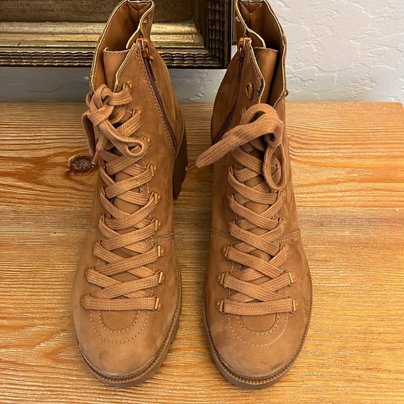 SCHUTZ  Xayane Combat Boots in Hazel Size 9 - Picture 7 of 12